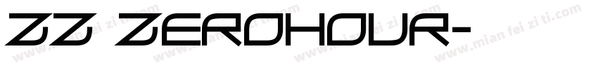 ZZ ZeroHour字体转换